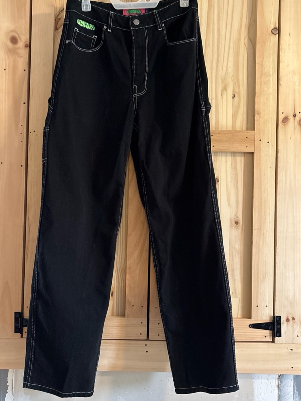 Empyre Black women’s black Jeans with White Contrast Stitching - Picture 2 of 4